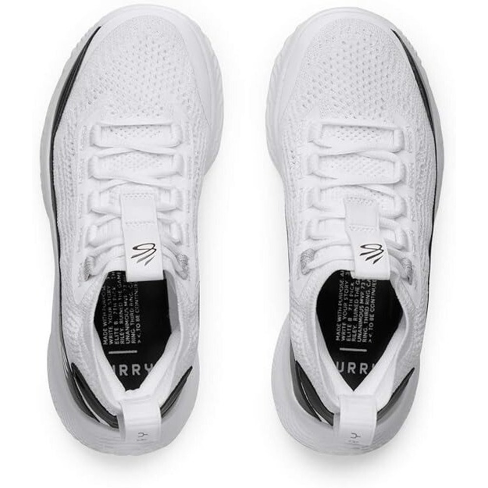 Under Armour‎ Curry Flow 8 Basketball Sneakers Size 6Y White Black